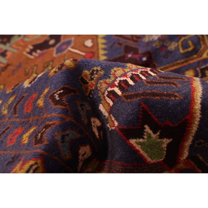 ECARPETGALLERY Hand-knotted Teimani Navy Wool Rug - 4'0 x 6'9