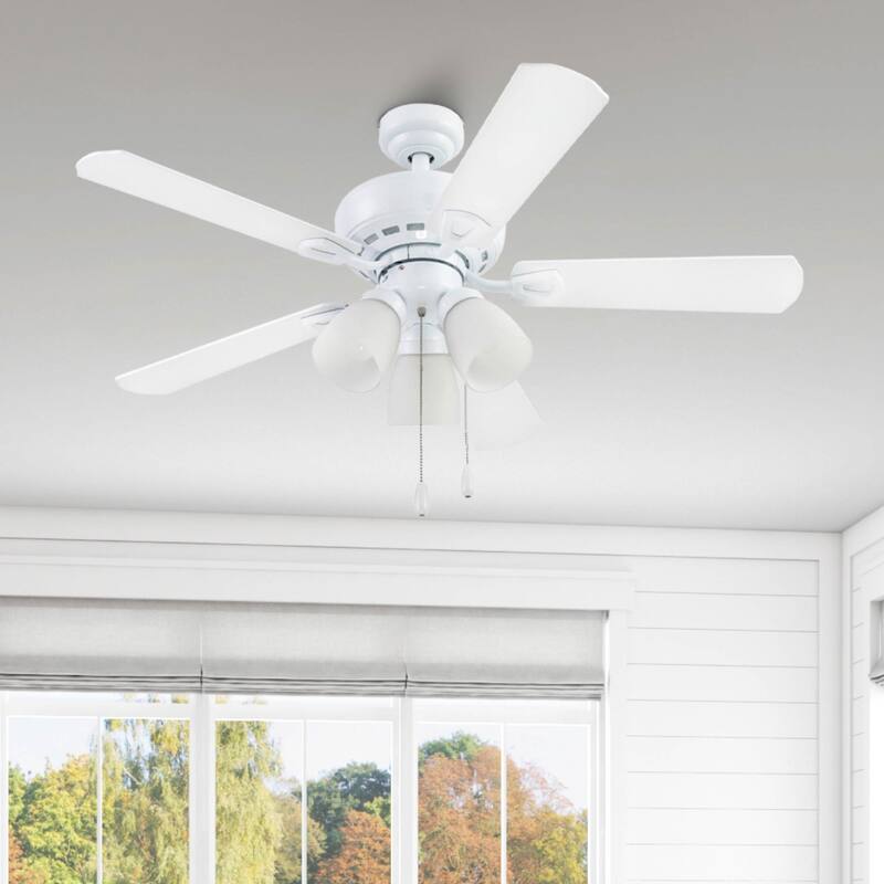 44" Prominence Home Miller Park Indoor Ceiling Fan, Espresso Bronze - 44 - White