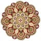 SAFAVIEH Handmade Novelty Urtza Ornate Flower Wool Rug
