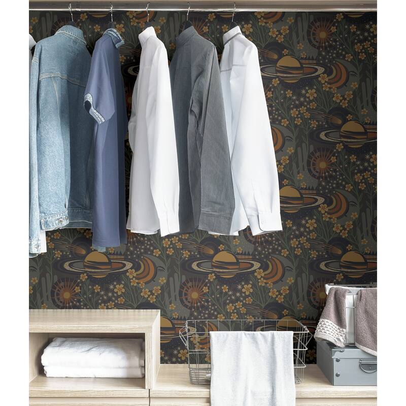 Pip & Lo Smoke Ethereal Cosmos Peel & Stick Wallpaper