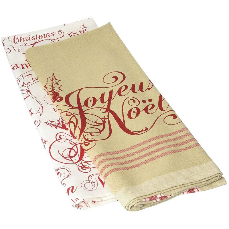 DII Assorted Christmas Printed Dishtowel