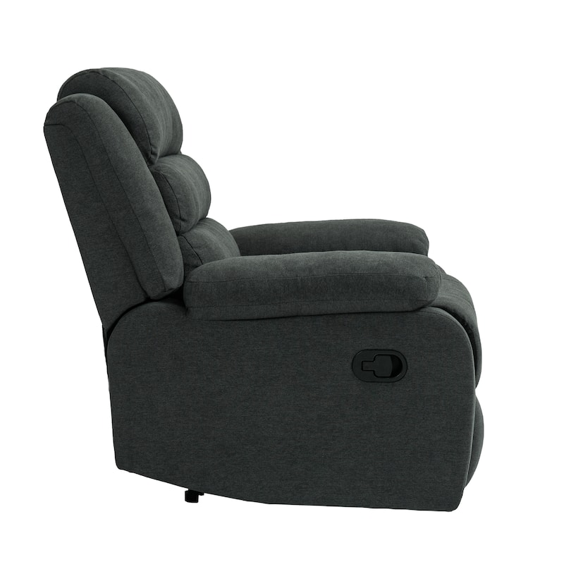 Modern 36'' W Cotton/ Corduroy Push Back Manual Recliner Chair