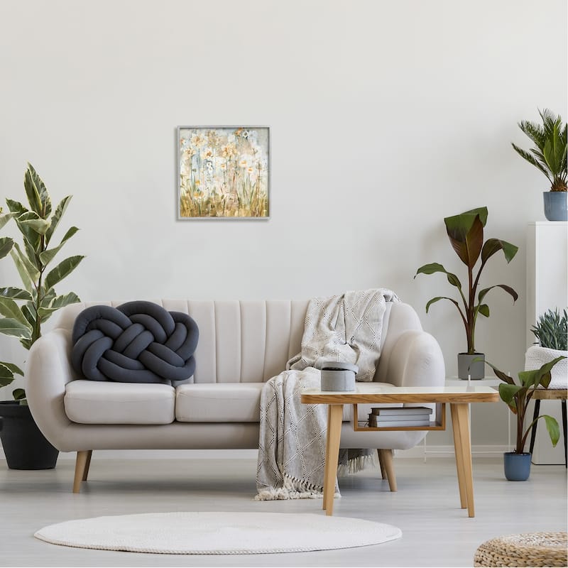 Stupell Varied Blooming Flowers Among Grasses Boho Painting Framed Wall Art, Design by Jill Martin