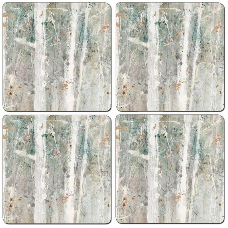 Hardboard Coasters - Set of 4 - Woodland Walk - 4x4x.228