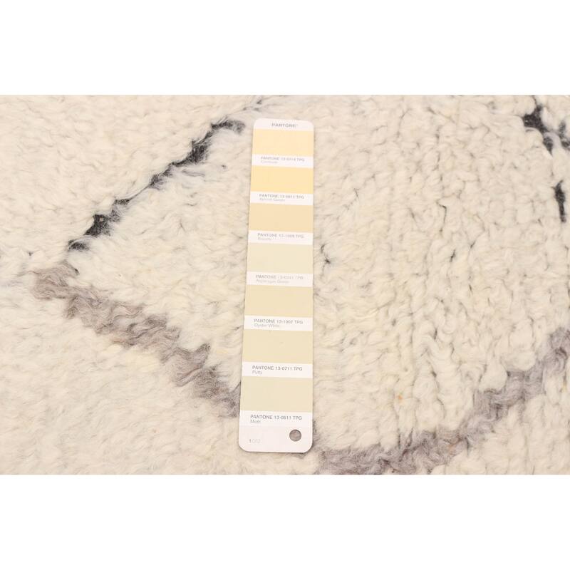 ECARPETGALLERY Hand-knotted Tangier Cream Wool Rug - 5'4 x 7'9