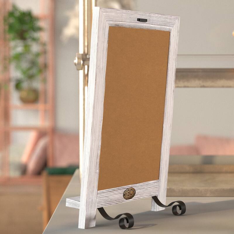 Freestanding Tabletop or Wall Mount Magnetic Chalkboard