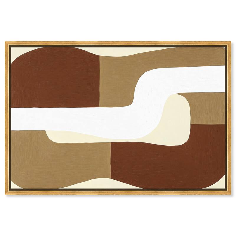 Minimal Wavy III Canvas by Art Remedy - Gold - 30" x 20"