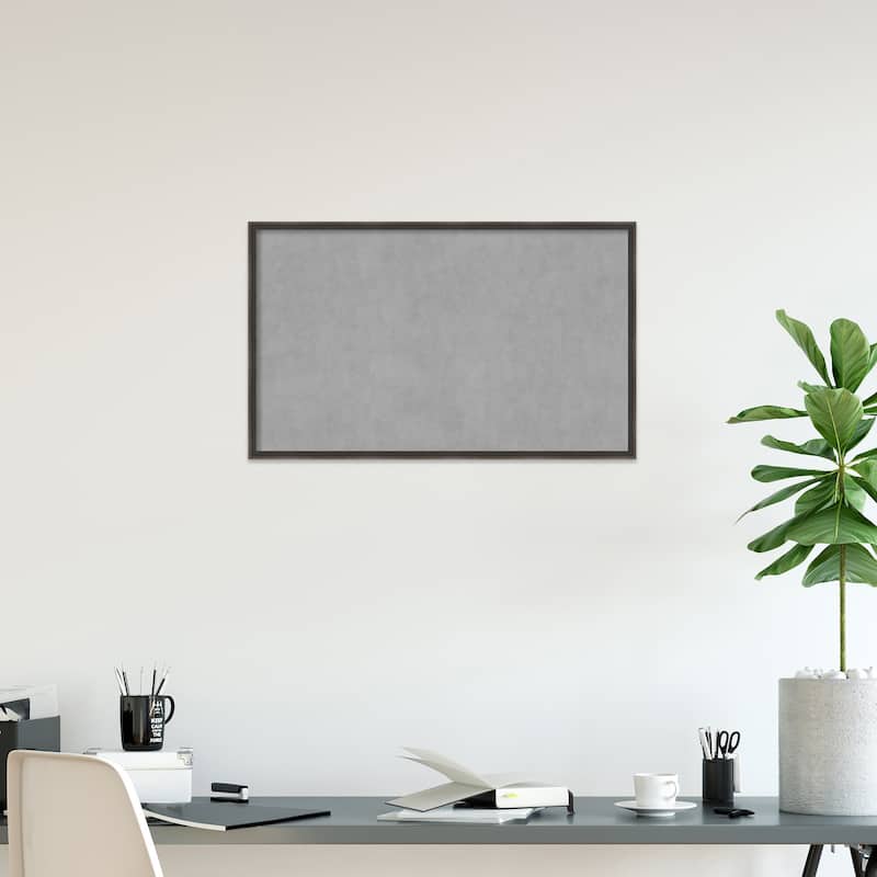 Amanti Art Hardwood Wedge Chocolate Framed Magnetic Board