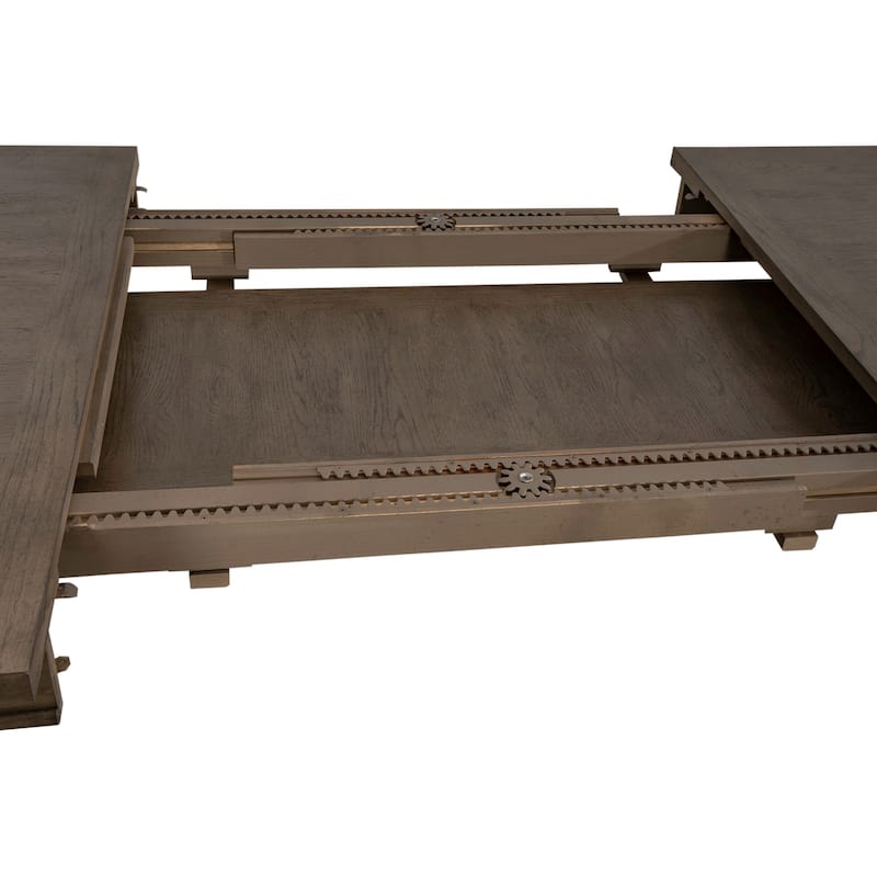 Americana Farmhouse Dusty Taupe Rectangular Table Set with Dining Chairs Various Options