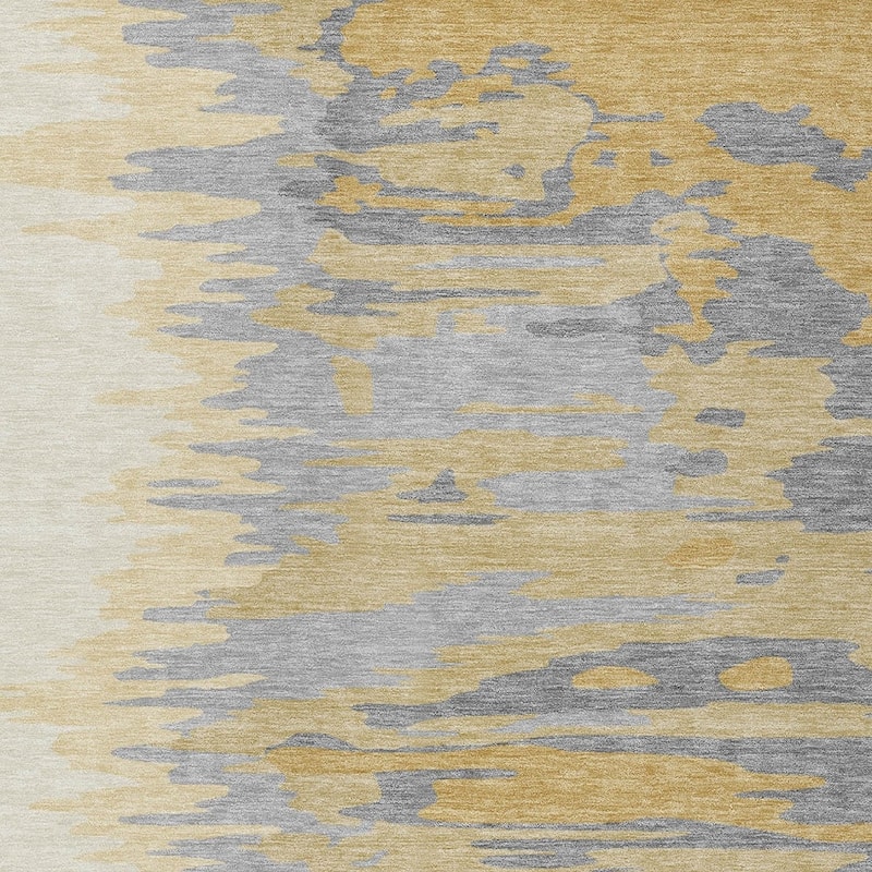 HomeRoots Abstract Transitional Rectangle Outdoor Rug