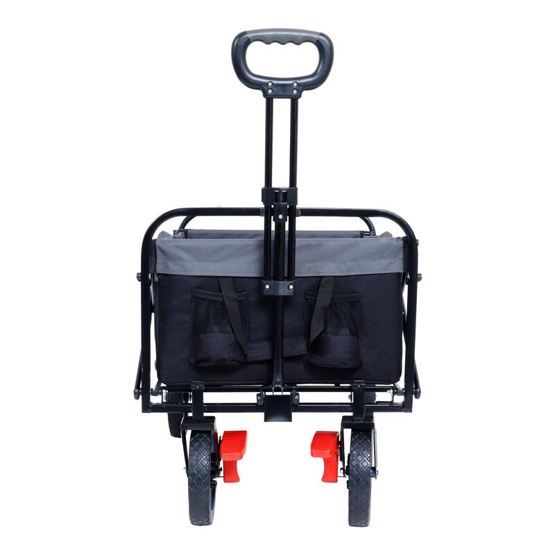 Heavy-Duty 360lb Collapsible Utility Wagon - 150L Capacity Folding Garden & Sport Cart