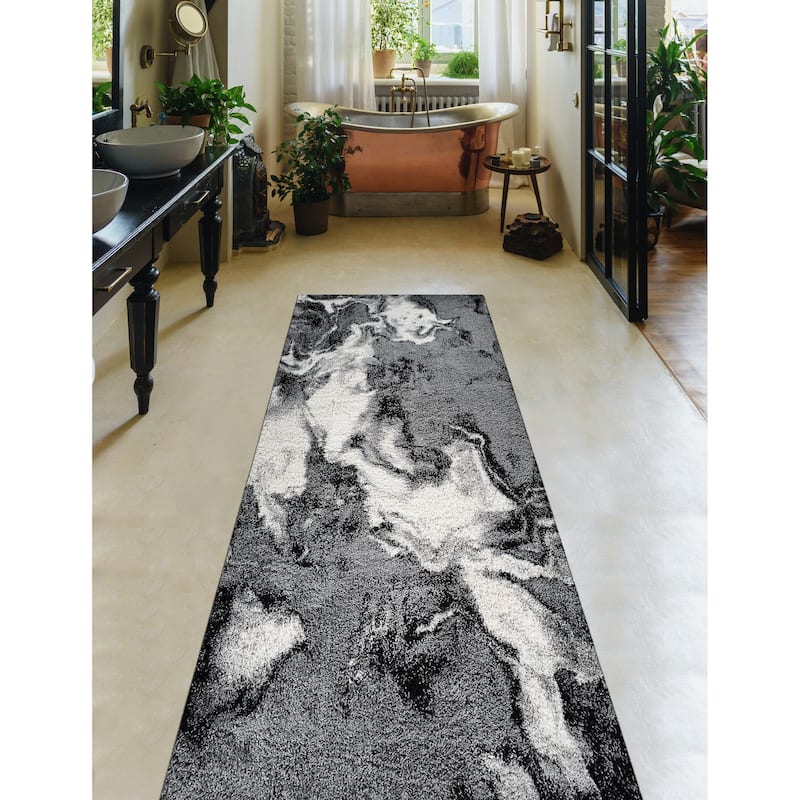 Noori Rug Lux Blake Abstract Modern 2-inch Thick Shag Rug