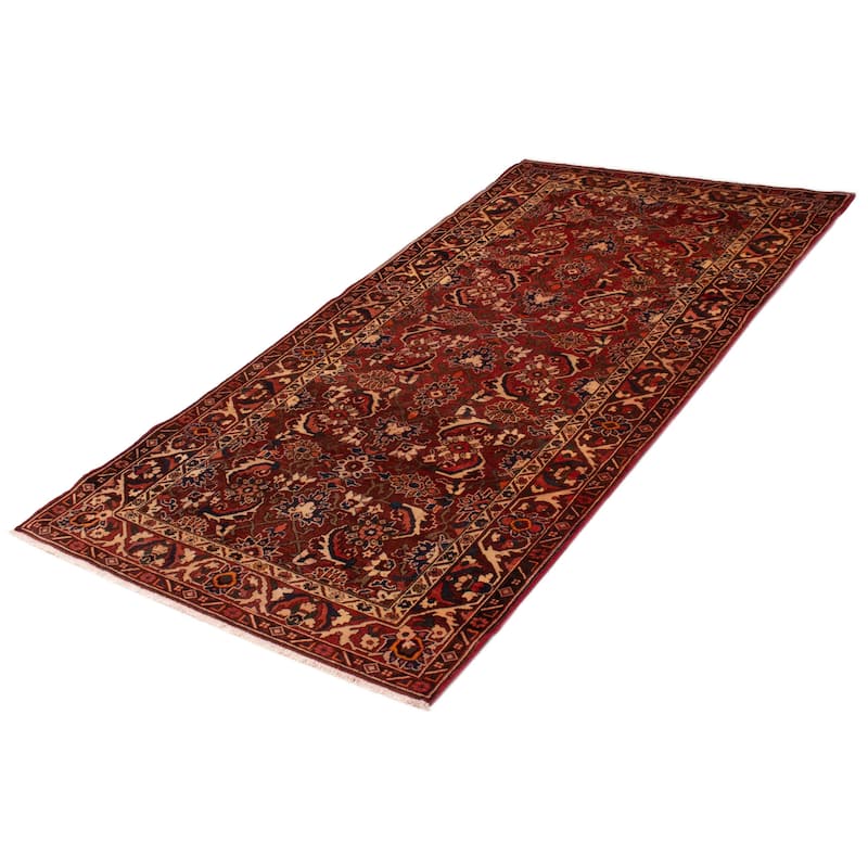 ECARPETGALLERY Hand-knotted Andelz Red Wool Rug - 5'2 x 10'0