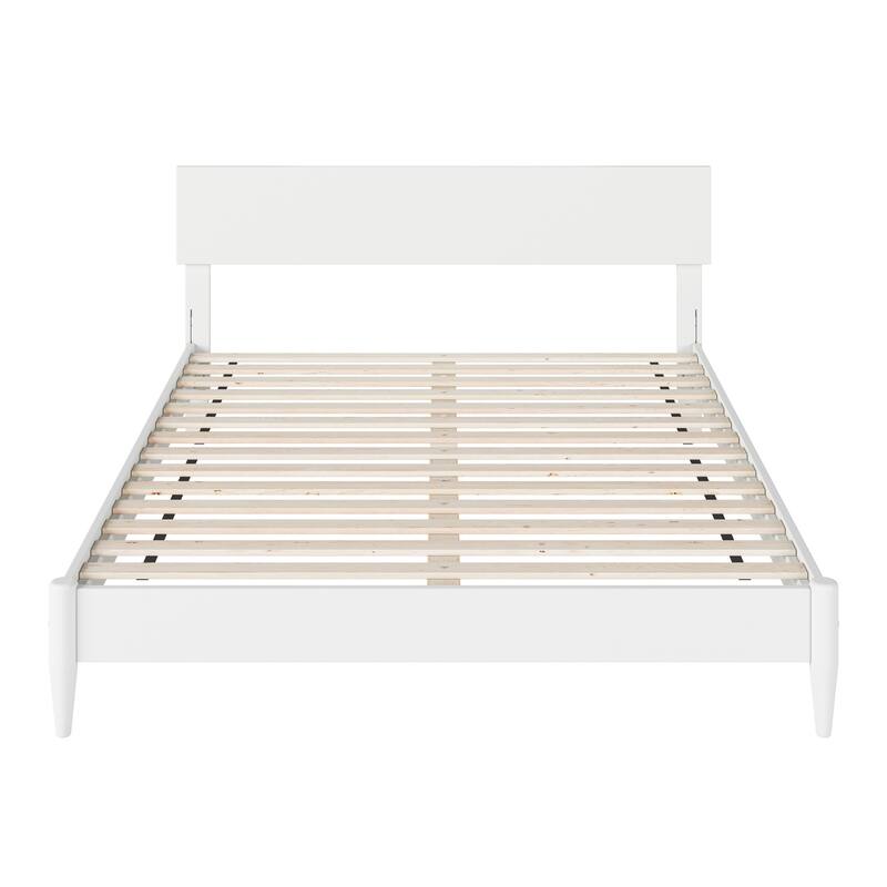 Aria Solid Wood Modern Low Profile Platform Bed