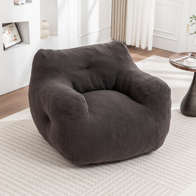 Bean Bag Chair, Bean Bag Sofa Chair with Armrests Stuffed High-Density Foam, Lazy Sofa Comfy Chairs BeanBag Chair