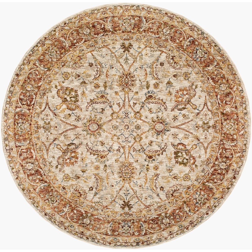 Livabliss Transitional Mona Lisa Medallion Area Rug