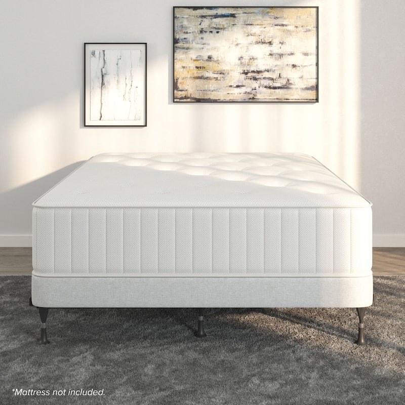 Rustic Bed Frame Glides - Queen King Eastern King - Heavy Duty Steel - Black Finish - HomeStock