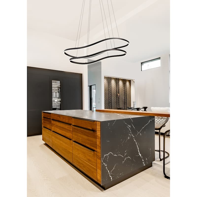 Sylas 48 Inch LED Pendant Matte Black Finish - Matte Black