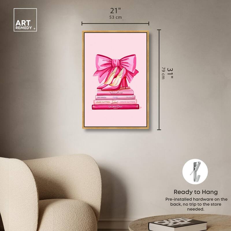 Roseate Runway Reads Canvas by Art Remedy