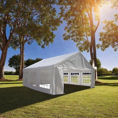 20x20 Feet Party Tent Heavy Duty Marquee Canopy Outdoor Wedding tent Carport Events Shelter Tent for Parties BBQ