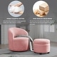 preview thumbnail 9 of 54, 360 Swivel Barrel Chair with Round Storage Chair