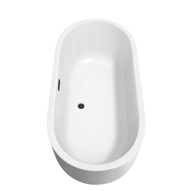 Wyndham Collection Juliette 67" Freestanding Acrylic Soaking Tub with