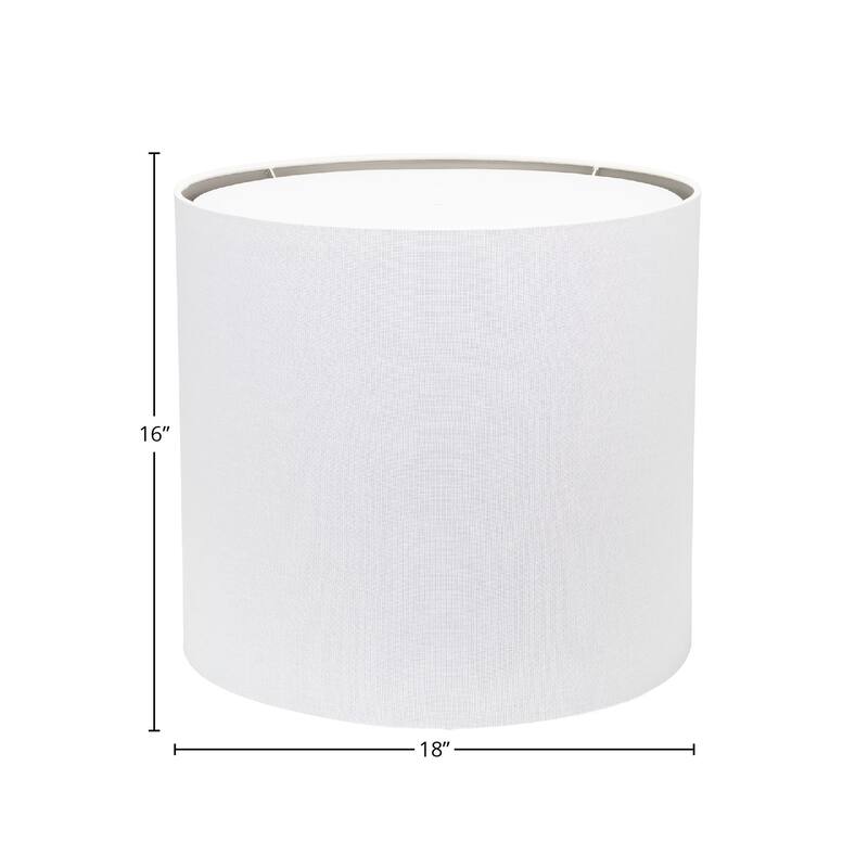 Linen Round Lamp Shade with Light Diffuser