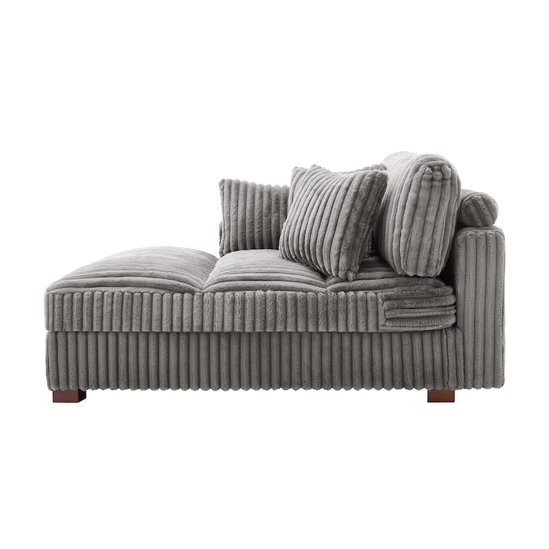 Modern Indoor Chaise Lounge Couch with Pillows