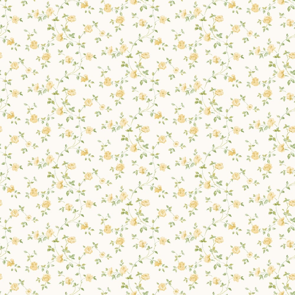 Galerie Wallcoverings Miniatures 3 Miniature Rose Trellis Design Vinyl on Non-woven Matte Wallpaper Roll