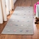 preview thumbnail 10 of 24, SAFAVIEH Kids Karan Polka Dot Wool Rug 2'6" x 8' Runner - Silver