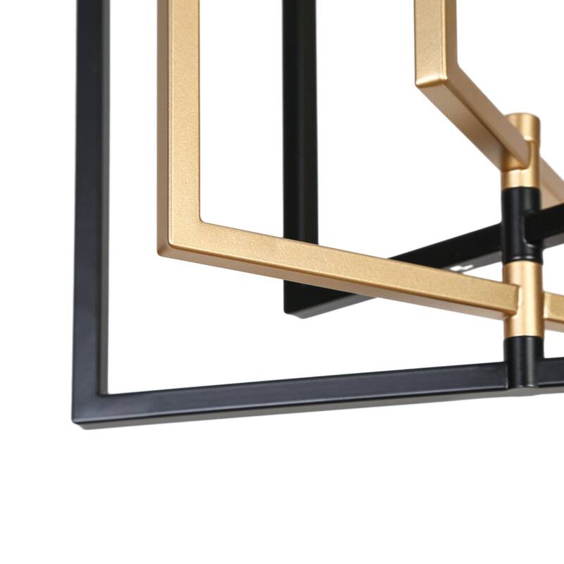 Zenith Modern Transitional Black and Gold 1-Light Metal Adjustable Kitchen Island DIY Pendant Lights