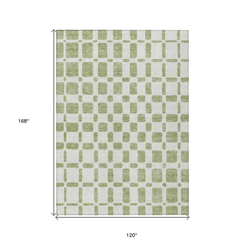 HomeRoots Geometric Transitional Rectangle Outdoor Rug