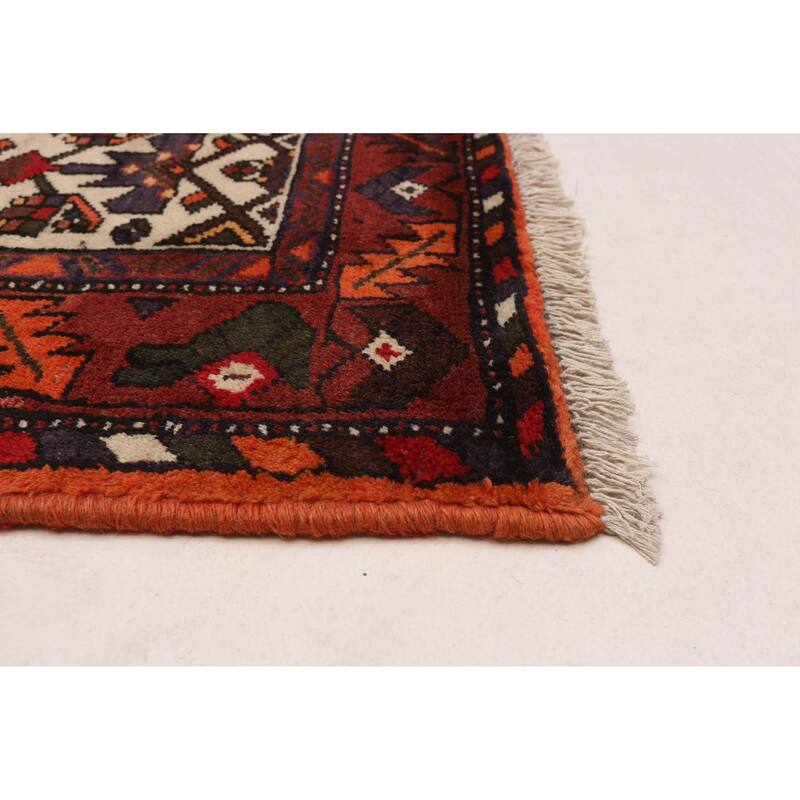 ECARPETGALLERY Hand-knotted Andelz Red Wool Rug - 4'4 x 6'11