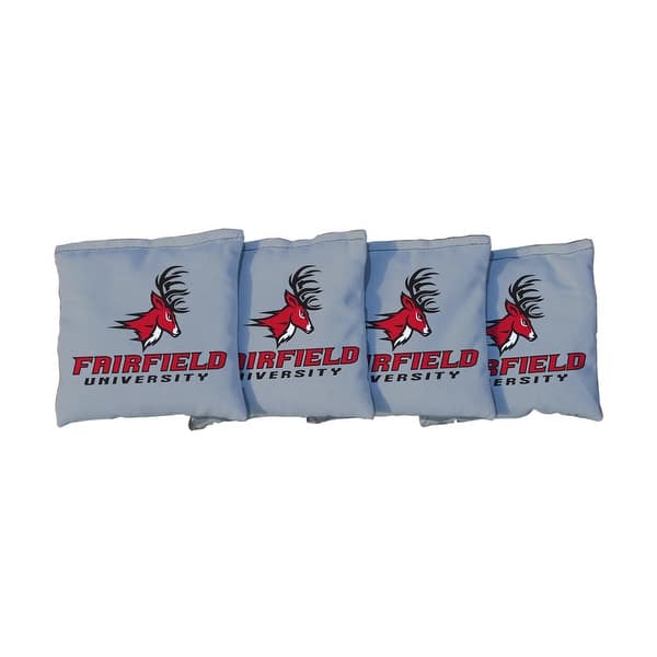 slide 2 of 3, Fairfield Stags Black Cornhole Bags All-Weather Resin Filled