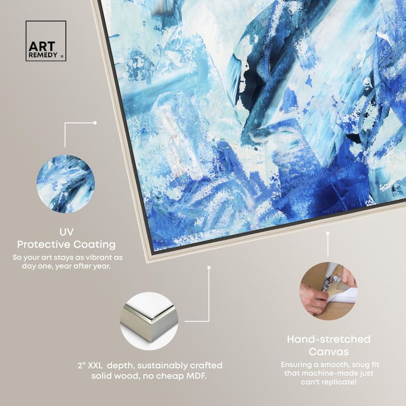 Impasto Blues Canvas by Art Remedy
