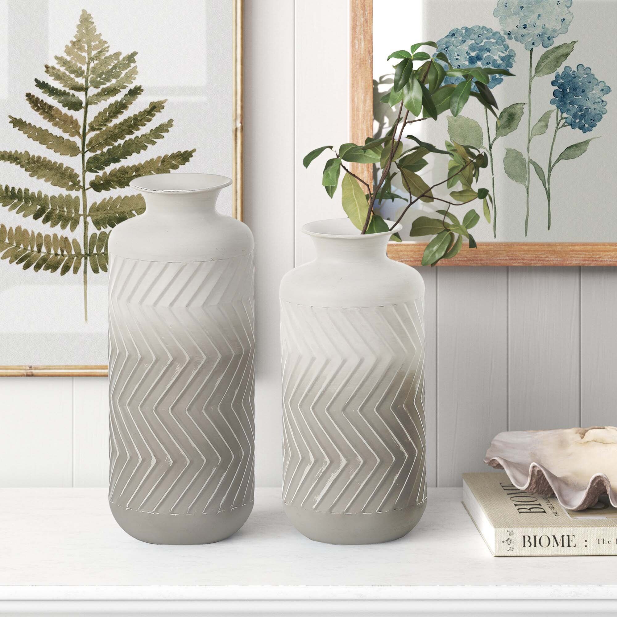 White Metal Vases Bed Bath & Beyond