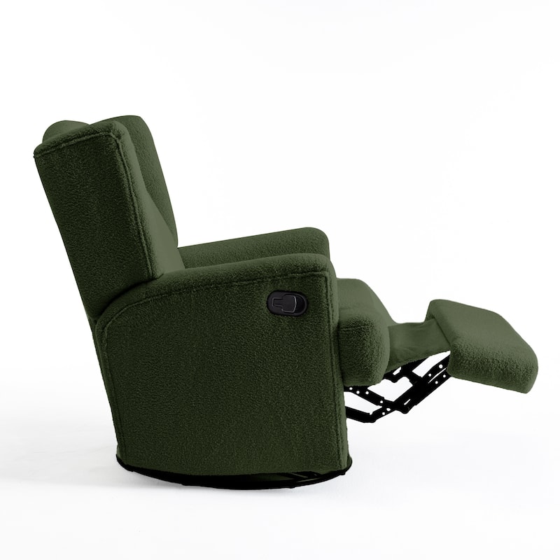 UIXE Upholstered Modern Swivel Glider Rocker Recliner