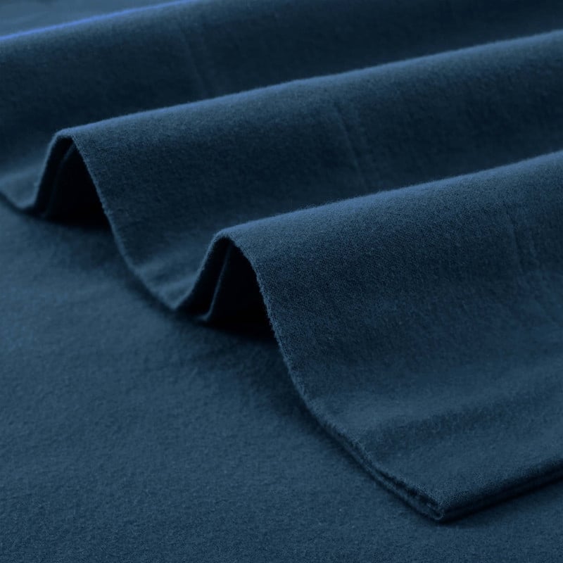 Superior Solid Flannel Cotton Fuzzy Deep Pocket Sheet Set