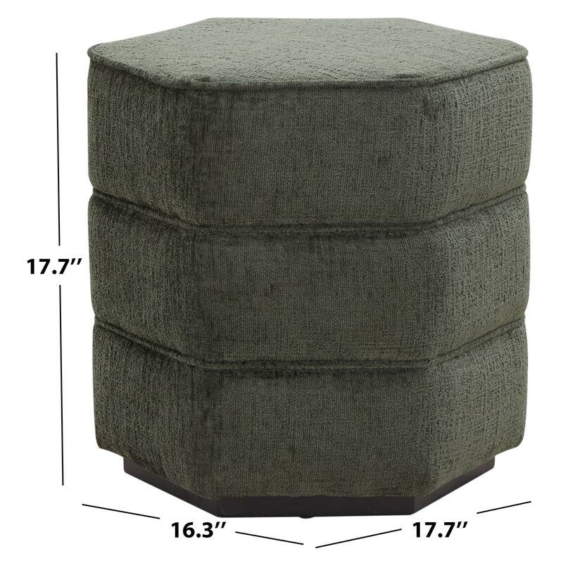 SAFAVIEH Couture Rosaria Hexagon Ottoman