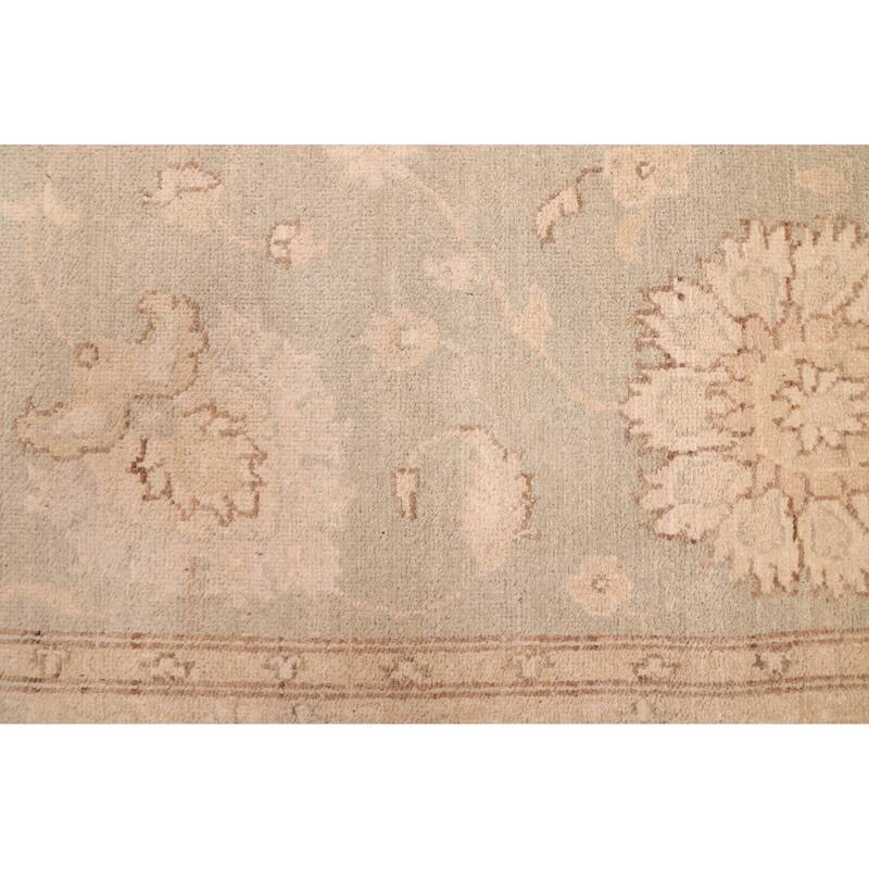 ECARPETGALLERY Hand-knotted Peshawar Oushak Sage Wool Rug - 8'11 x 12'1