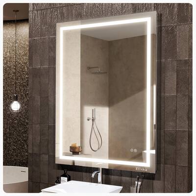 Eviva Glow 48" x 36" Rectangular Frameless Mirror - Clear