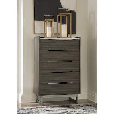Signature Design by Ashley Arkenton Brown/White Chest of Drawers