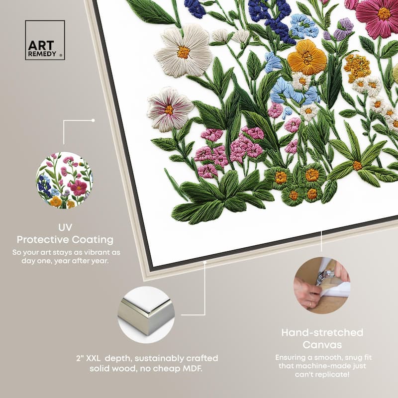 Wildflower Patch I Canvas by Art Remedy