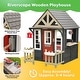 preview thumbnail 4 of 8, KidKraft Riverscape Wooden Outdoor Playhouse - Navy
