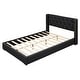 preview thumbnail 7 of 49, Contemporary Full Size PU Upholstered Platform Bed with Wooden Frame and Slat Support