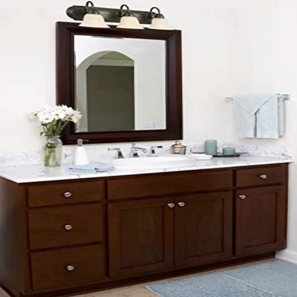 3 Light Vanity Mirror Industrial Wall Sconce Overstock 30900380