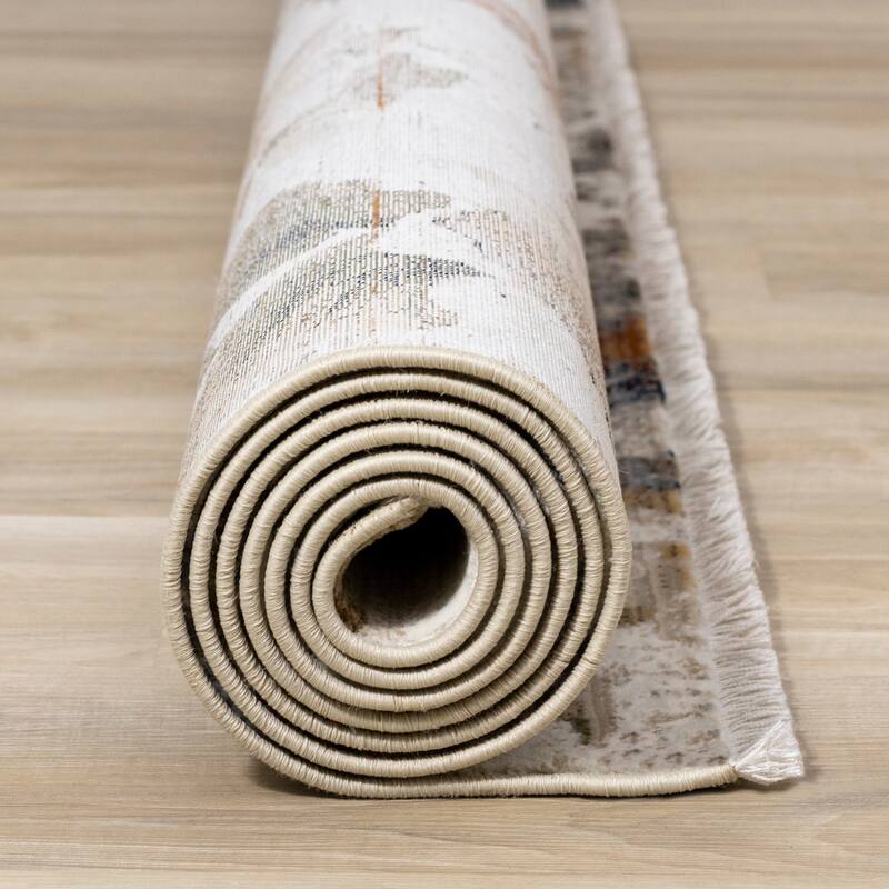 Alpine Rug Co. Sydney Cream Beige Warm Botantical Area Rug