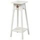preview thumbnail 7 of 7, Country-Style Plant Stand with Rustic Star Antique White