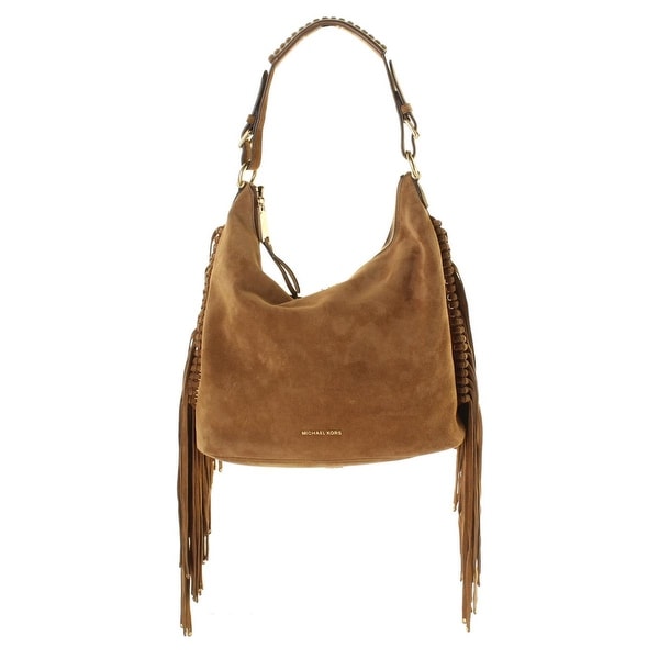 Michael Kors Womens Billy Hobo Handbag Suede Fringe Michael Kors Womens Billy Hobo Handbag Suede Fringe Large