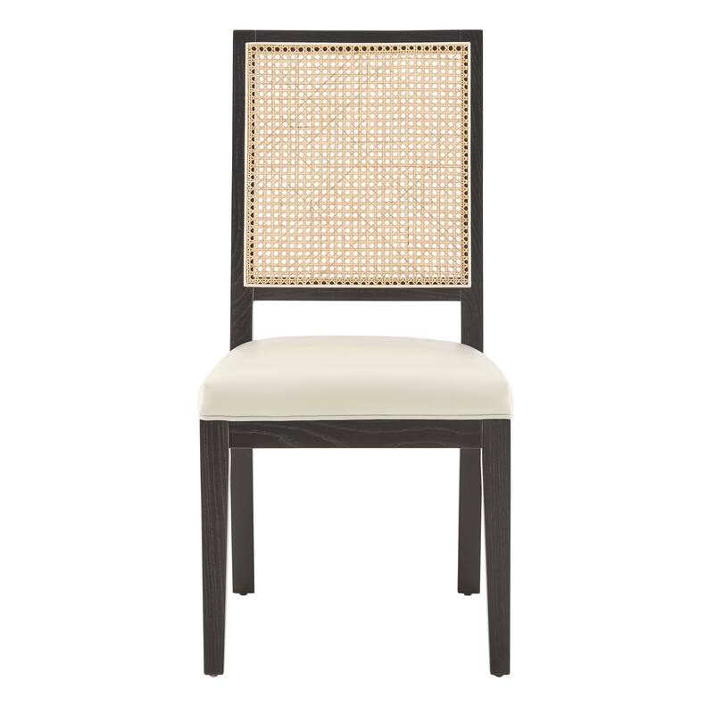 NPD Furniture Dover Faux Leather Dining Side Chair (Set of 2)